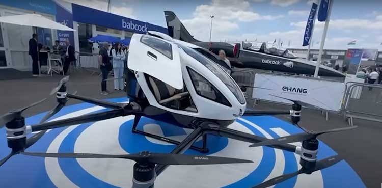 China introduces unmanned air taxi at Paris Air Show