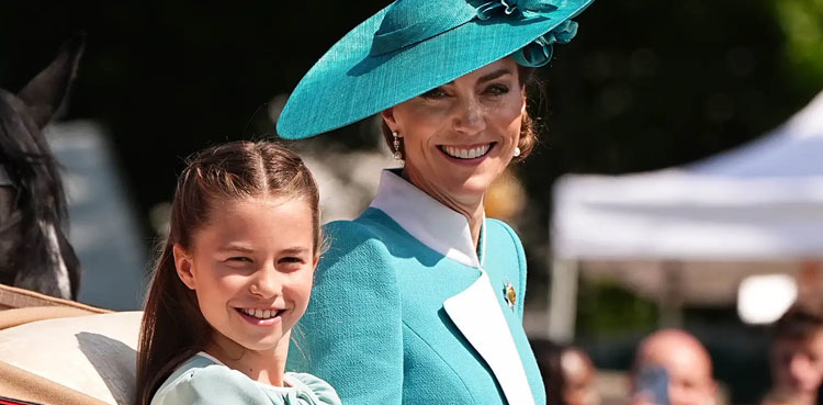 Princess Charlotte steals the show with mum Kate at Trooping the Colour 2025