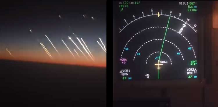 Watch: PIA pilot captures video of Iran's missile flying towards Israel