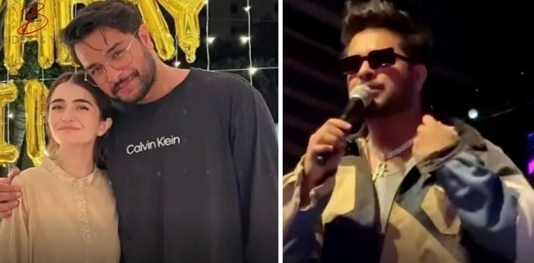 Asim Azhar reacts as crowd chants ex-fiancée Merub's name during concert