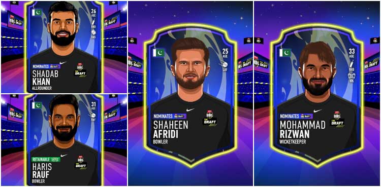 Shaheen Afridi, Rizwan among big names in BBL draft