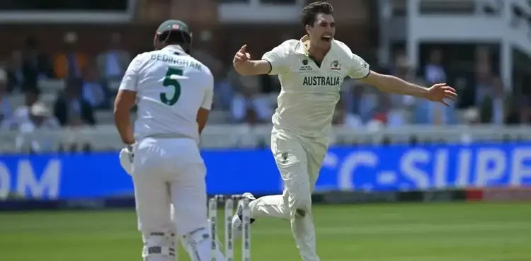 Pat Cummins enters records books with six-for in WTC final