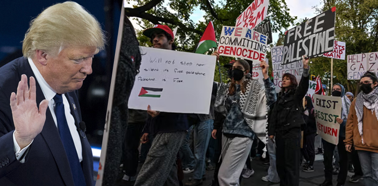 Trump denies allegations of funding California protests