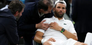 What forced Grigor Dimitrov to retire mid-match against Sinner?