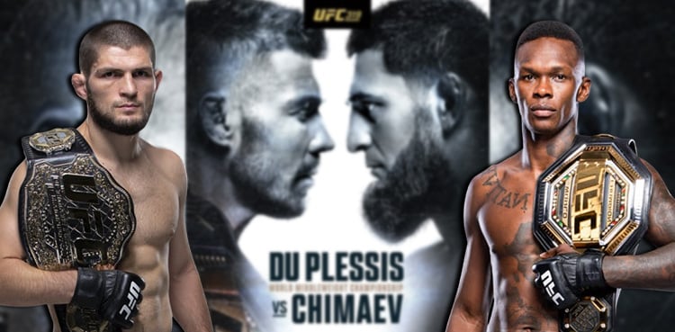 Khabib and Israel predict outcome of Khamzat vs Dricus title clash at UFC 319
