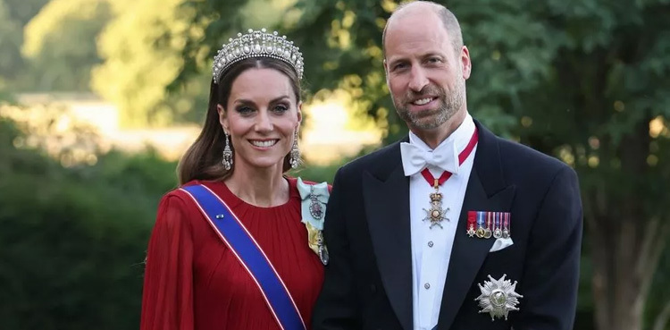 Kate Middleton returns to royal spotlight in stunning red gown