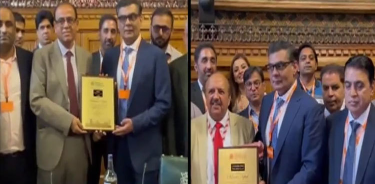 President & CEO ARY Digital Network Salman Iqbal honoured by UK Parliament for outstanding contributions to journalism, sports