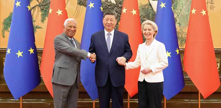 China's Xi calls for 'proper handling of frictions' at tense summit with EU officials