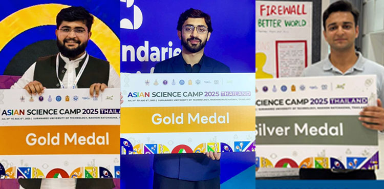 Pakistan wins 2 golds, one silver at Asian Science Camp 2025