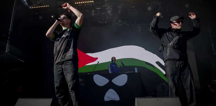 Kneecap defy critics with 'Free Palestine' chant at Paris gig