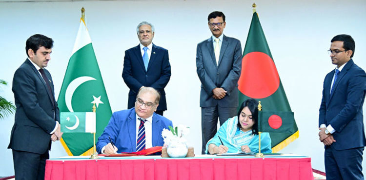 Pakistan, Bangladesh ink six MoUs to enhance bilateral ties