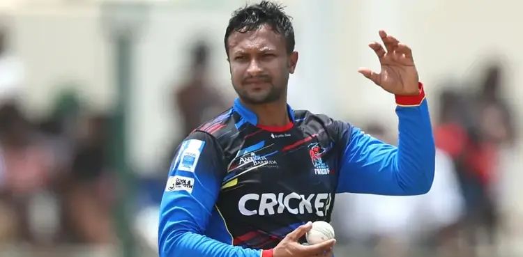 Shakib joins elite list of bowlers as he dismisses Rizwan in CPL
