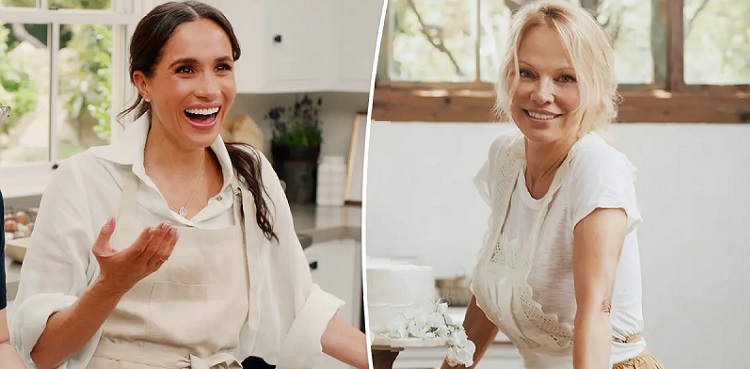 Pamela Anderson reacts to Meghan Markle's 'rip-off' cooking show