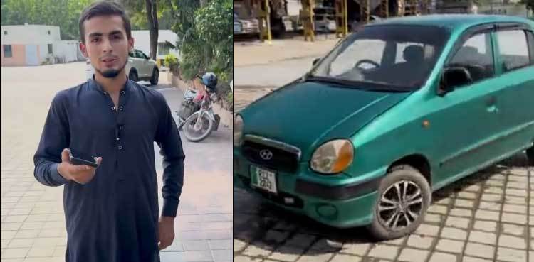 Pakistani youth converts manual car into smartphone-driven vehicle, plans AI upgrade