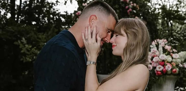 When and where did Taylor Swift, Travis Kelce get engaged?