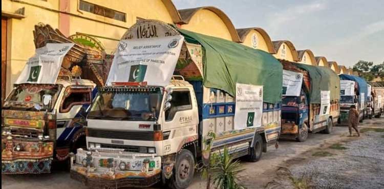Pakistan sends earthquake relief aid to Afghanistan