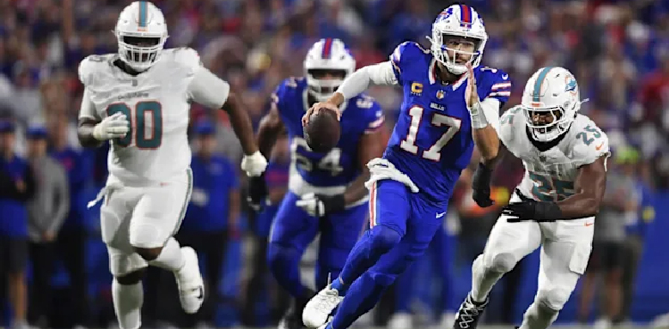 Josh Allen stars as Bills take charge late to beat Dolphins