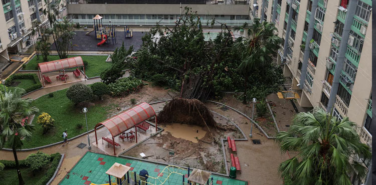 Hong Kong reopens after world's most powerful cyclone Ragasa