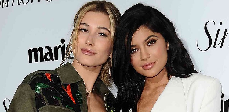Kylie Jenner, Hailey Bieber reunite as makeup besties