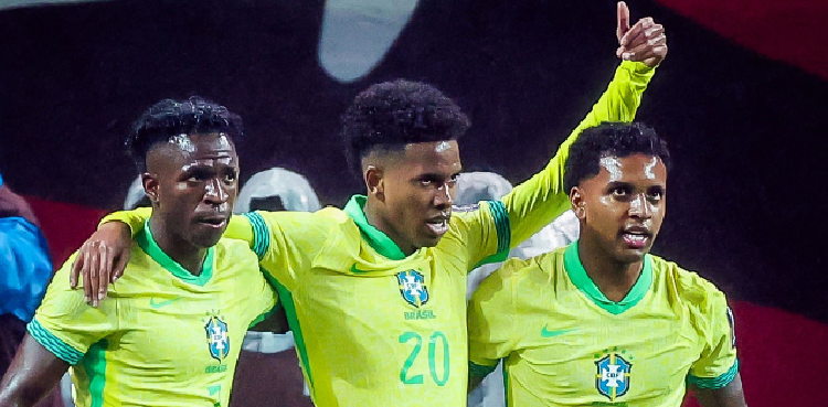 Estevao scores twice as five-star Brazil thrash South Korea