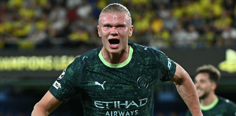 Haaland scores again as Man City beat Villarreal