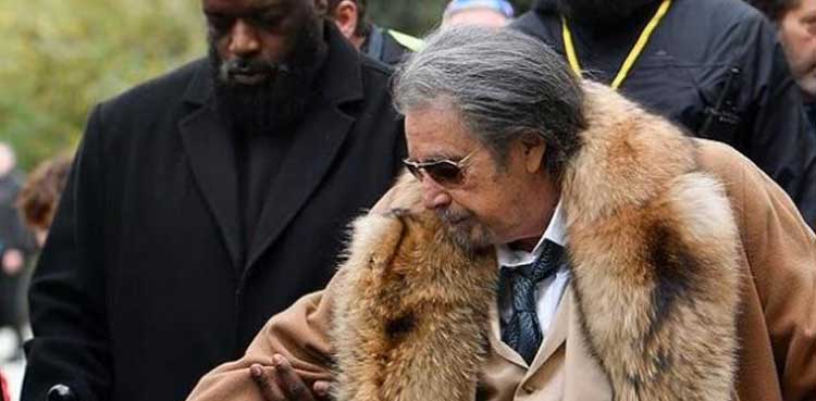 Al Pacino spotted in Paris in his mob boss attire