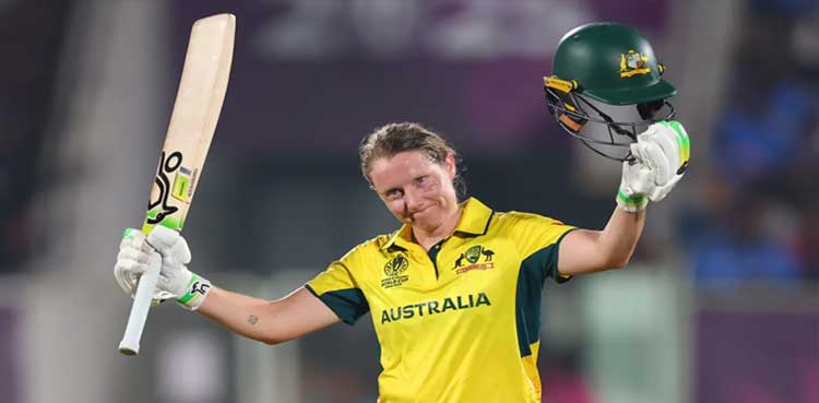 Australia's Alyssa Healy smashes Indian bowlers to score a brilliant century