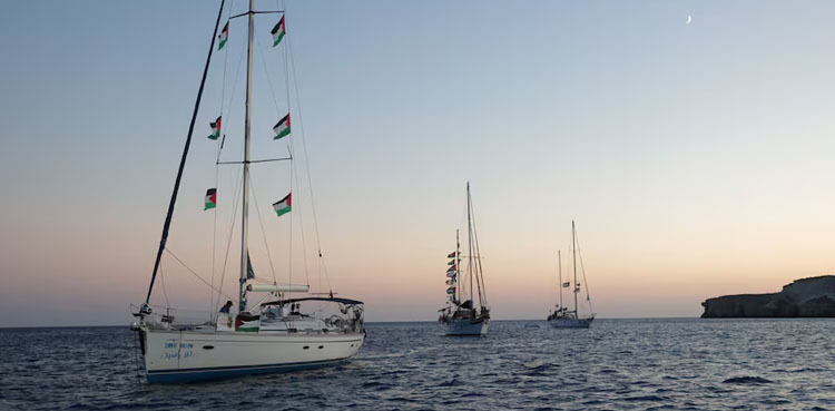 Global Sumud Flotilla says interception underway as vessels near Gaza