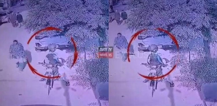 VIDEO: Robber calmly sorts looted items on Karachi’s Tariq Road