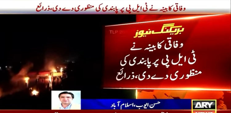 Federal cabinet approves ban on Tehreek-e-Labbaik Pakistan