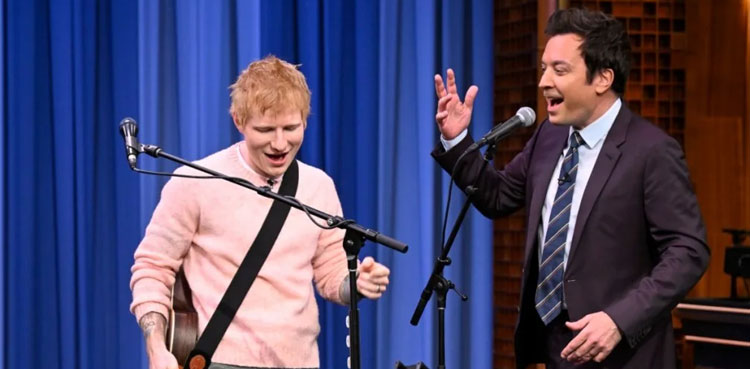 Ed Sheeran, Jimmy Fallon Enjoy sporty outing Game at Knicks Game