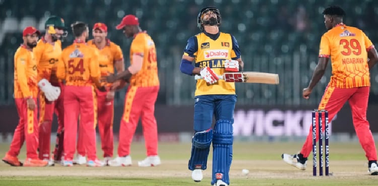 Raza shine as Zimbabwe stun Sri Lanka