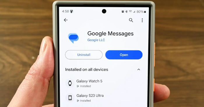 Google Messages 'Insights' shows flight and order status in app