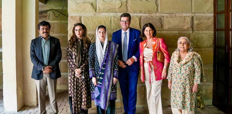 First Lady Aseefa Bhutto Zardari meets German diplomat