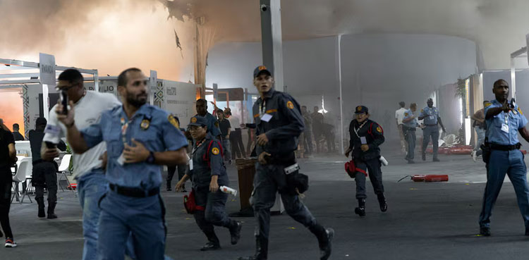 VIDEO: Fire disrupts COP30 climate talks