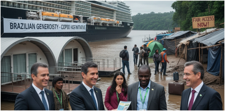 Brazil offers free cruise cabins as poorer nations struggle for rooms at COP30