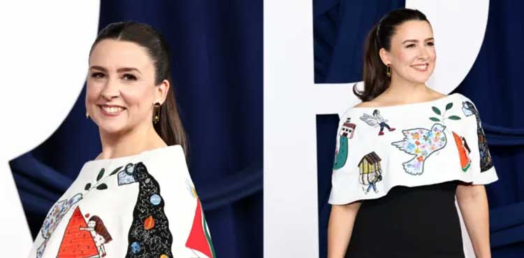 Glamour Awards: Ms. Rachel dazzles in an outfit made from upcycled black fabric