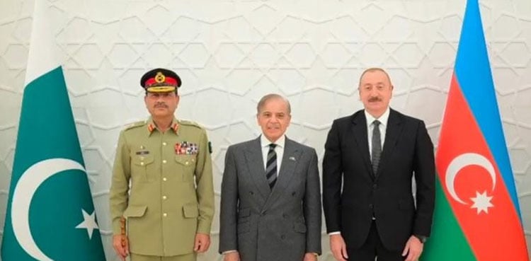 PM Shehbaz, Field Marshal Asim Munir meet President of Azerbaijan