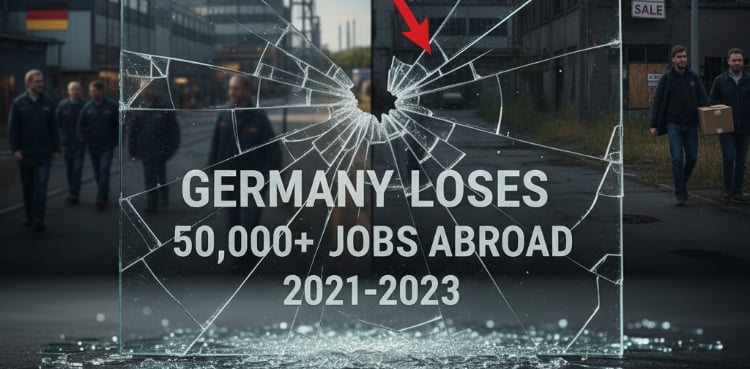 Germany lost more than 50,000 jobs abroad between 2021 and 2023