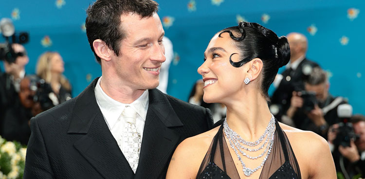 Dua Lipa, fiancé Callum Turner bring romance to Rosalía’s album listening party