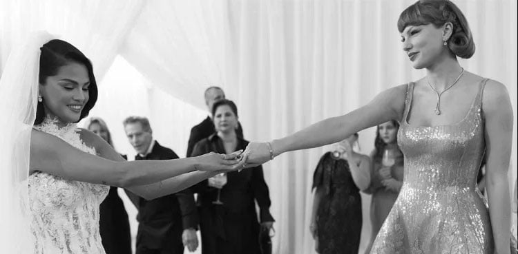Benny Blanco shares rare photo of Selena Gomez and Taylor Swift from their wedding