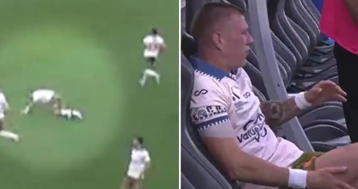 Brisbane Roar star Milorad Stajic collapses with injury seconds before kick-off