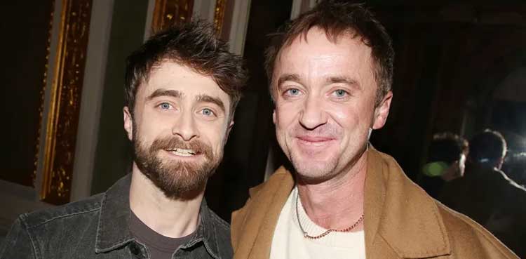 Harry potter co-stars reunite in NYC for ‘Merrily We Roll Along’ screening