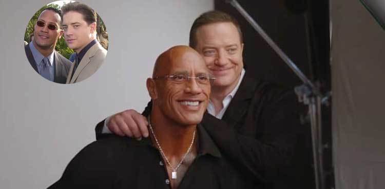 Dwayne Johnson gives credit to Brendan Fraser for changing his life