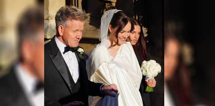 British Chef Gordon Ramsay's daughter ties the knot in England