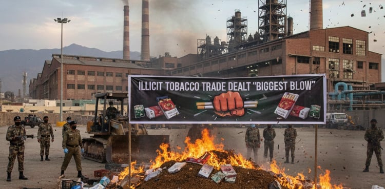 Illicit Tobacco Trade Dealt "Biggest Blow" Peshawar