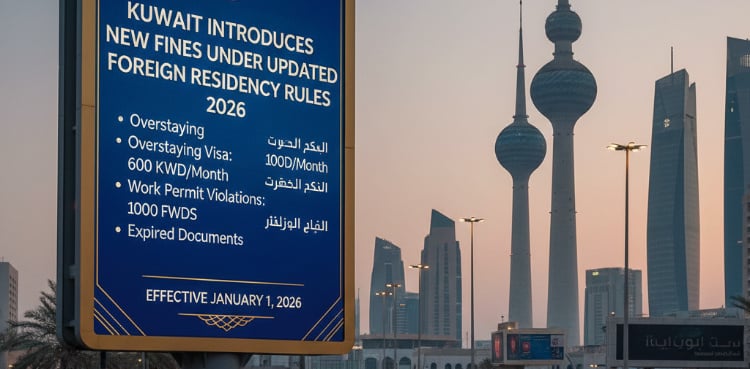 Kuwait introduces new fines under updated foreign residency rules 2026