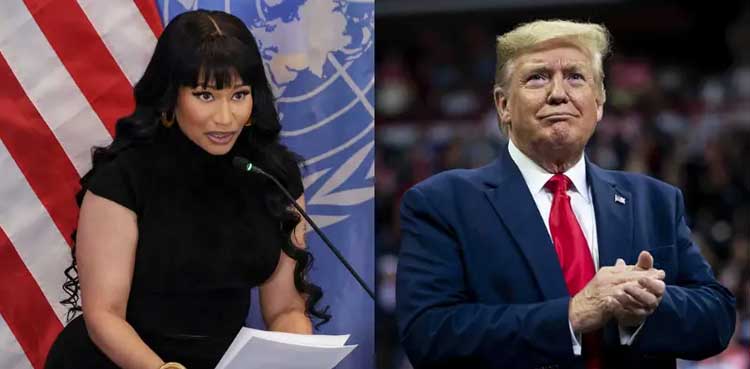 Nicki Minaj pays tribute to President Donald Trump