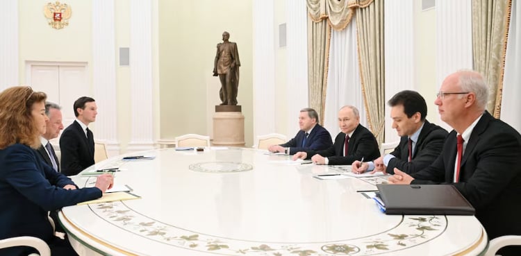 Putin meets Trump envoys Witkoff and Kushner in Kremlin to discuss Ukraine peace
