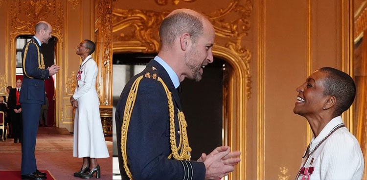 ‘Bridgerton’s Adjoa Andoh receives special accolade from Prince William at Windsor Castle